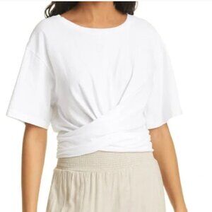 A.L.C. White Crop Top